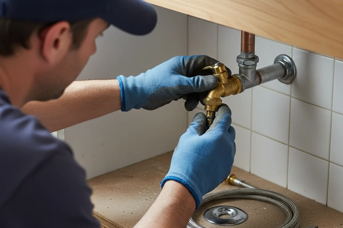 Shutoff valve and fitting work during Faucet and Fixture Repair in Rocky Hill